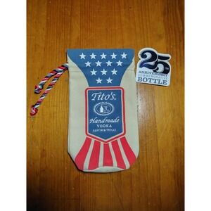 Tito's Handmade Vodka 25th Anniversary Commemorative‎ Bottle Bag Stars & Stripes